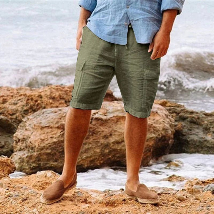 Stylish short linen pants - Reijer
