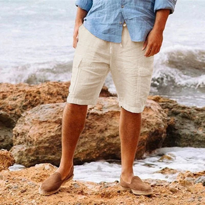 Stylish short linen pants - Reijer