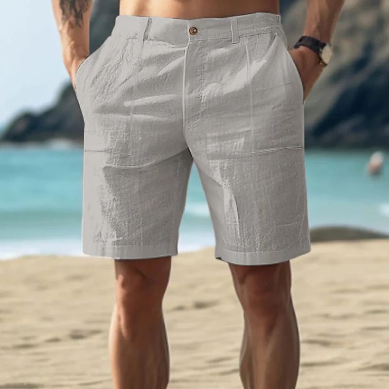 Fashionable Linen Beach Shorts for Men - Joeri