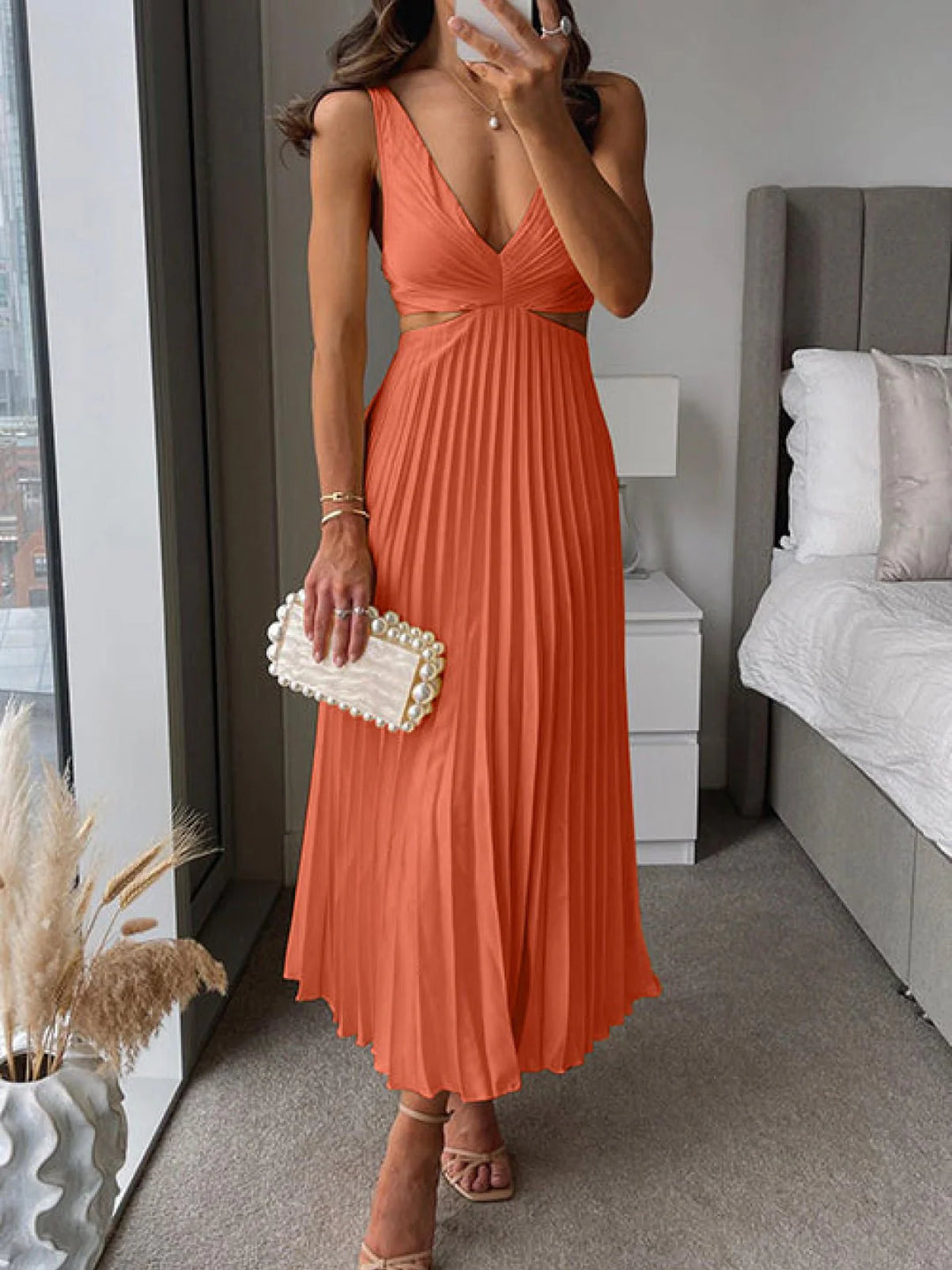 Mila™ - Stilvolles Premium Satin-Kleid