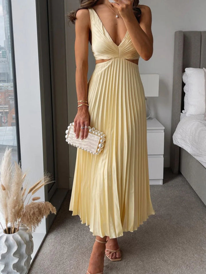 Mila™ - Stilvolles Premium Satin-Kleid