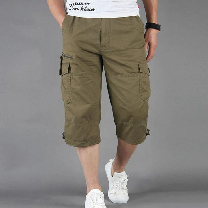 Stylische lange Cargo-Shorts für Männer - Olan