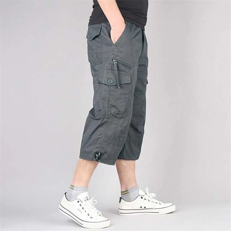 Stylische lange Cargo-Shorts für Männer - Olan