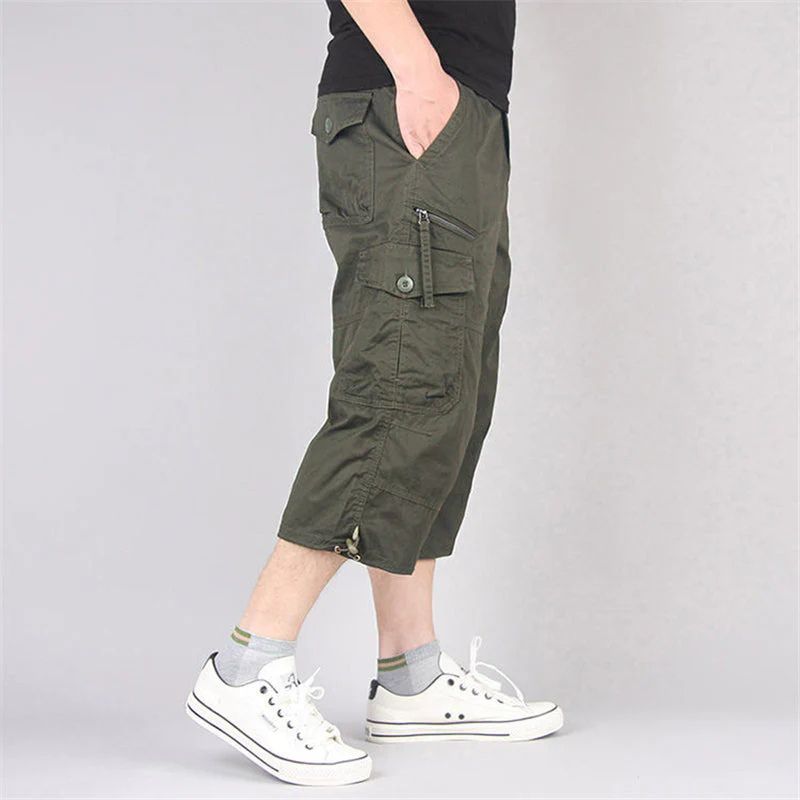 Stylische lange Cargo-Shorts für Männer - Olan
