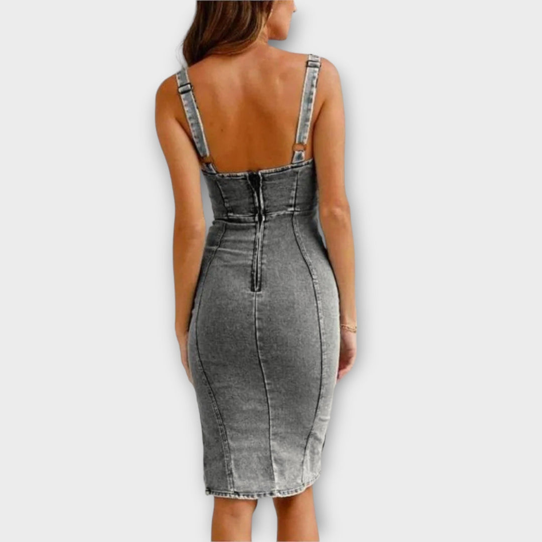 Ella™ - Denim-Kleid mit Trägern