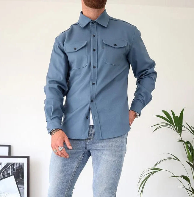 André™ - Leather Jacket with Buttons