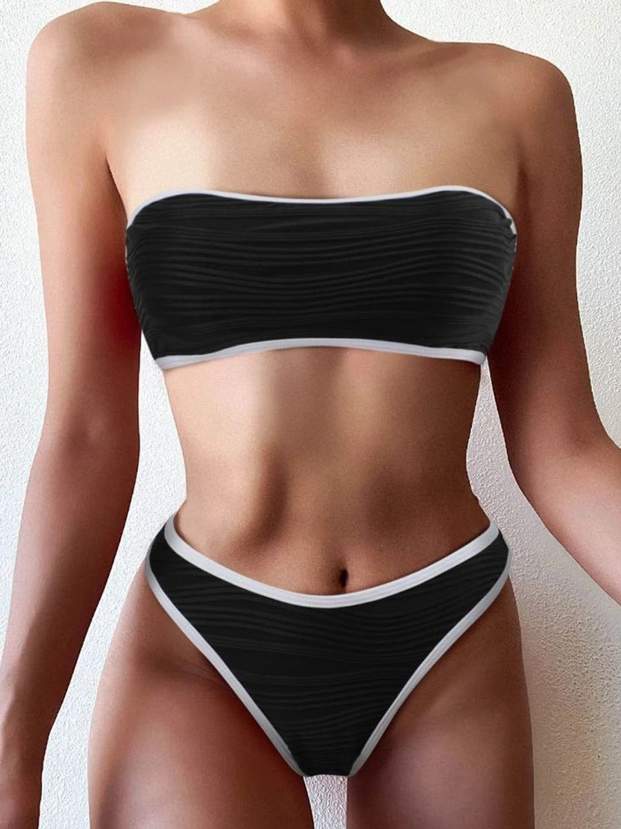 Lydia - Ensemble bikini taille haute tendance pour un moment lounge stylé