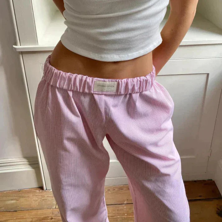 Samantha - Pantalon en lin stylé pour un look rafraîchissant