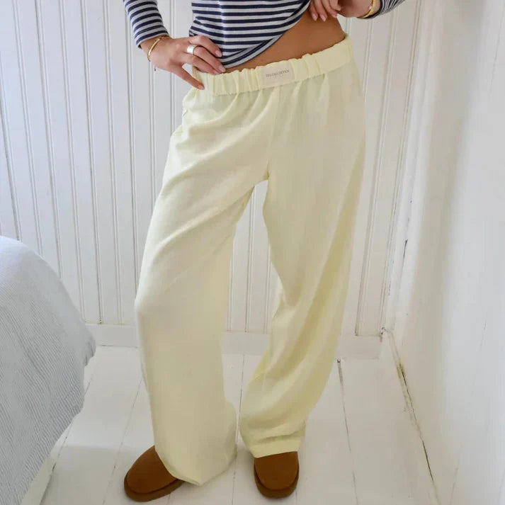 Samantha - Pantalon en lin stylé pour un look rafraîchissant