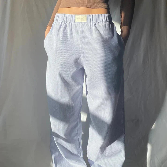 Samantha - Pantalon en lin stylé pour un look rafraîchissant
