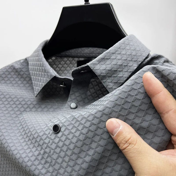 Luxurious Men's Summer Polo Shirt Made from a Silky-Soft Blend - Frits