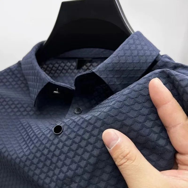 Luxurious Men's Summer Polo Shirt Made from a Silky-Soft Blend - Frits