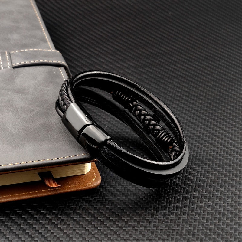 Nolan - Elegant Black Crossband for the Modern Man