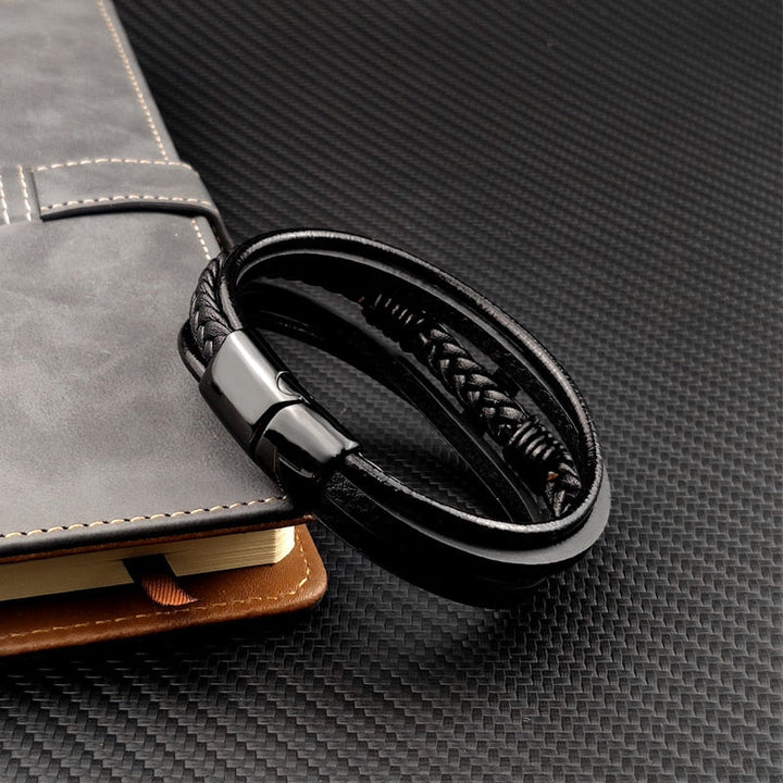 Nolan - Elegant Black Crossband for the Modern Man