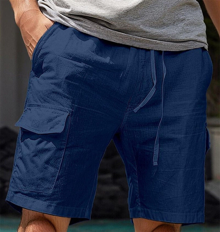Stylish and Comfortable Linen Cargo Shorts for Men - Nard