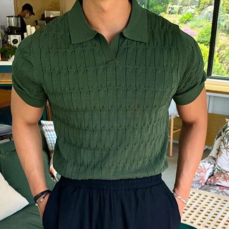 Polo tricoté à la mode et résistant pour l'été - Cajo