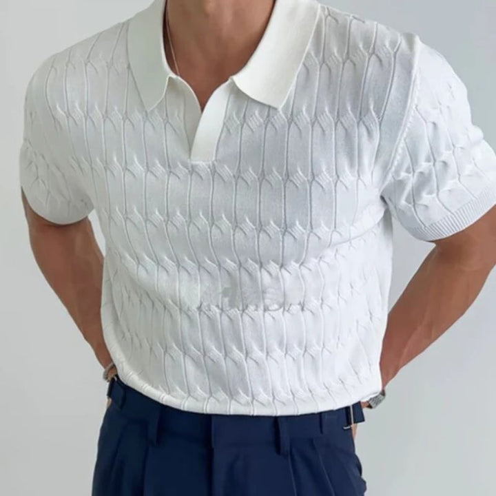 Polo tricoté à la mode et résistant pour l'été - Cajo