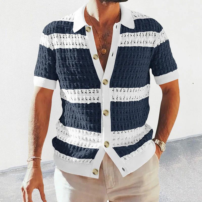 Stylish Knitted Summer Polo Shirt for Men - Nino