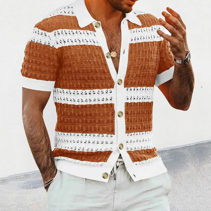 Stylish Knitted Summer Polo Shirt for Men - Nino