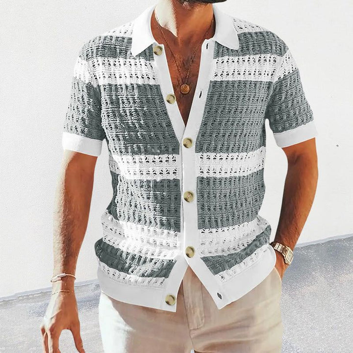 Stylish Knitted Summer Polo Shirt for Men - Nino