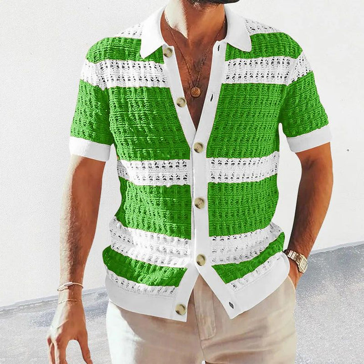 Stylish Knitted Summer Polo Shirt for Men - Nino