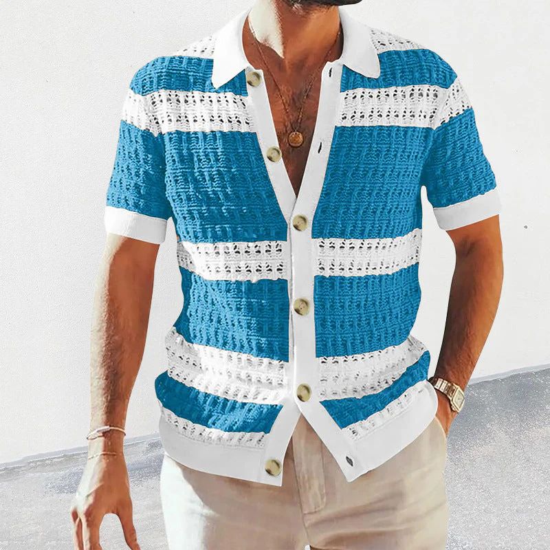 Stylish Knitted Summer Polo Shirt for Men - Nino