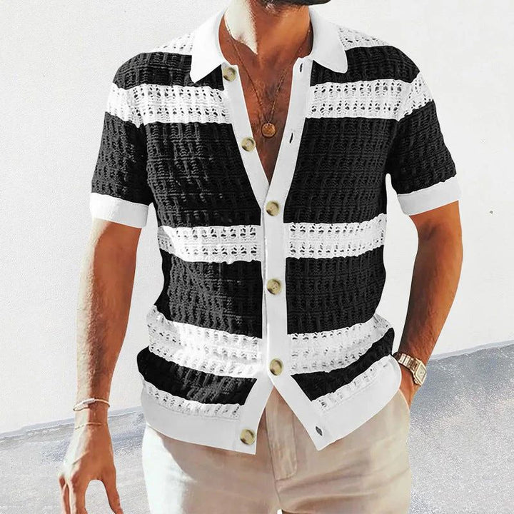 Stylish Knitted Summer Polo Shirt for Men - Nino