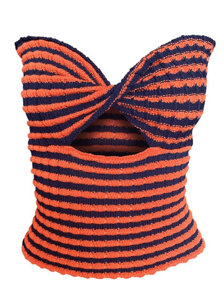 Fenna - Stylisches Crop Bandeau Top mit trendigem Twist für Frauen