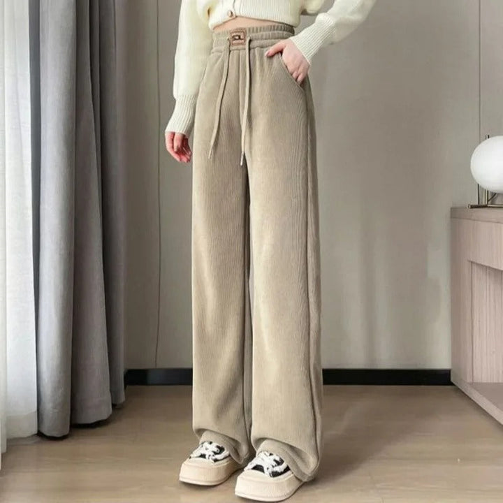 Alice - Luxurious corduroy pants with warm fleece lining