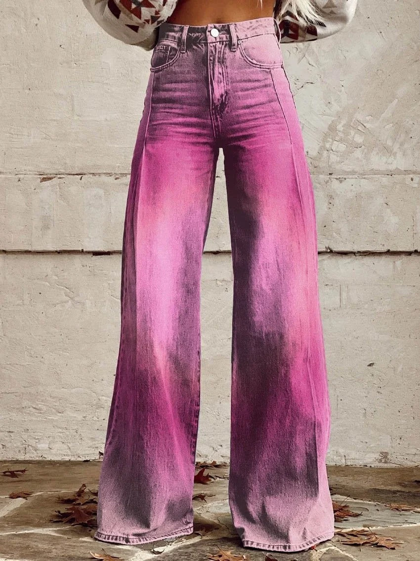 Edie - Stylish retro pants with trendy wide legs