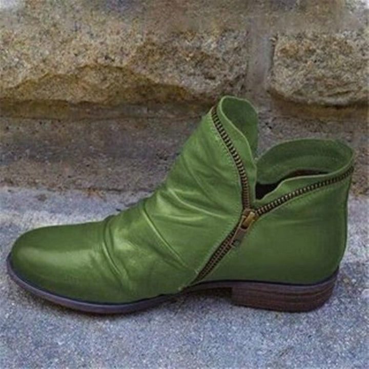 Julie™ - Lederstiefel mit Reißverschluss für Damen