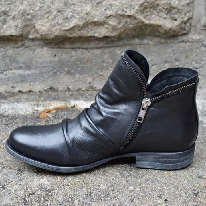 Julie™ - Lederstiefel mit Reißverschluss für Damen