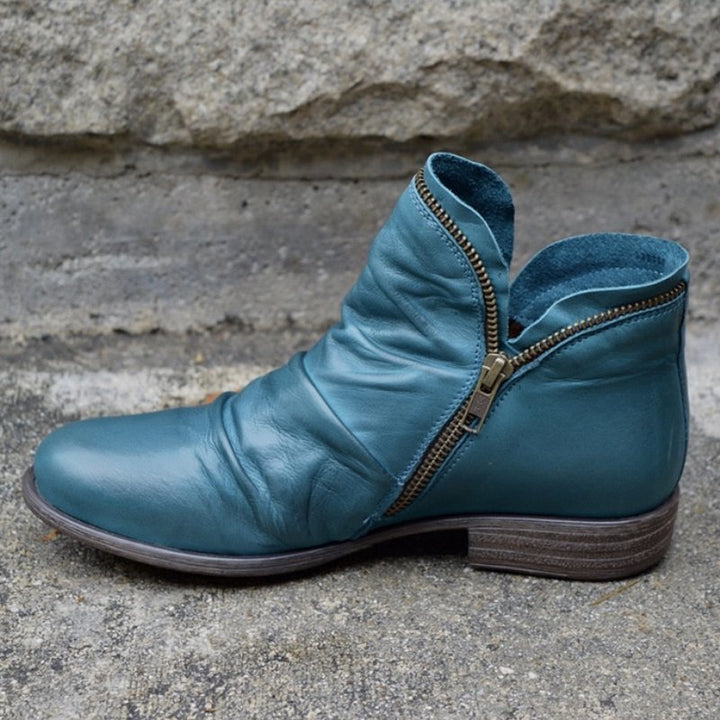 Julie™ - Lederstiefel mit Reißverschluss für Damen