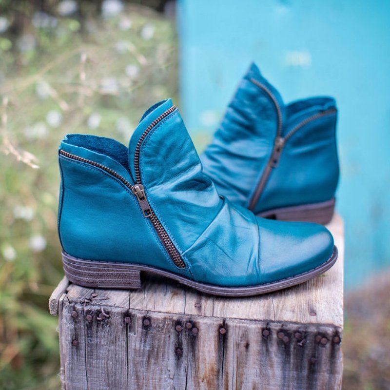 Julie™ - Lederstiefel mit Reißverschluss für Damen