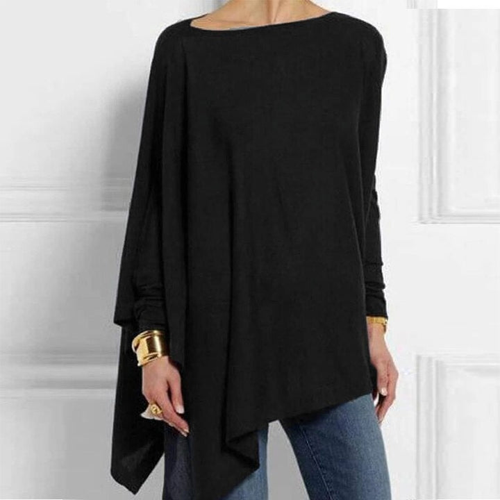 Adeline - Stylish casual autumn crew neck long sleeve top for women