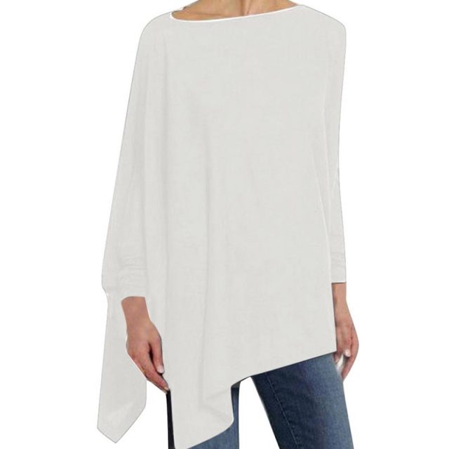 Adeline - Stylish casual autumn crew neck long sleeve top for women