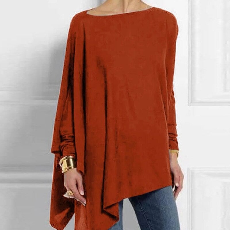 Adeline - Stylish casual autumn crew neck long sleeve top for women