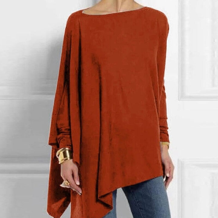 Adeline - Stylish casual autumn crew neck long sleeve top for women